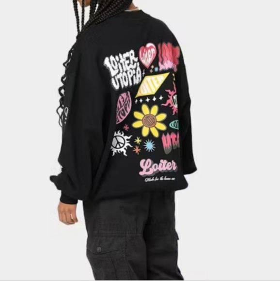 Loiter | Day Dream Sweatshirt Size Med NWOT3 - Picture 2 of 9